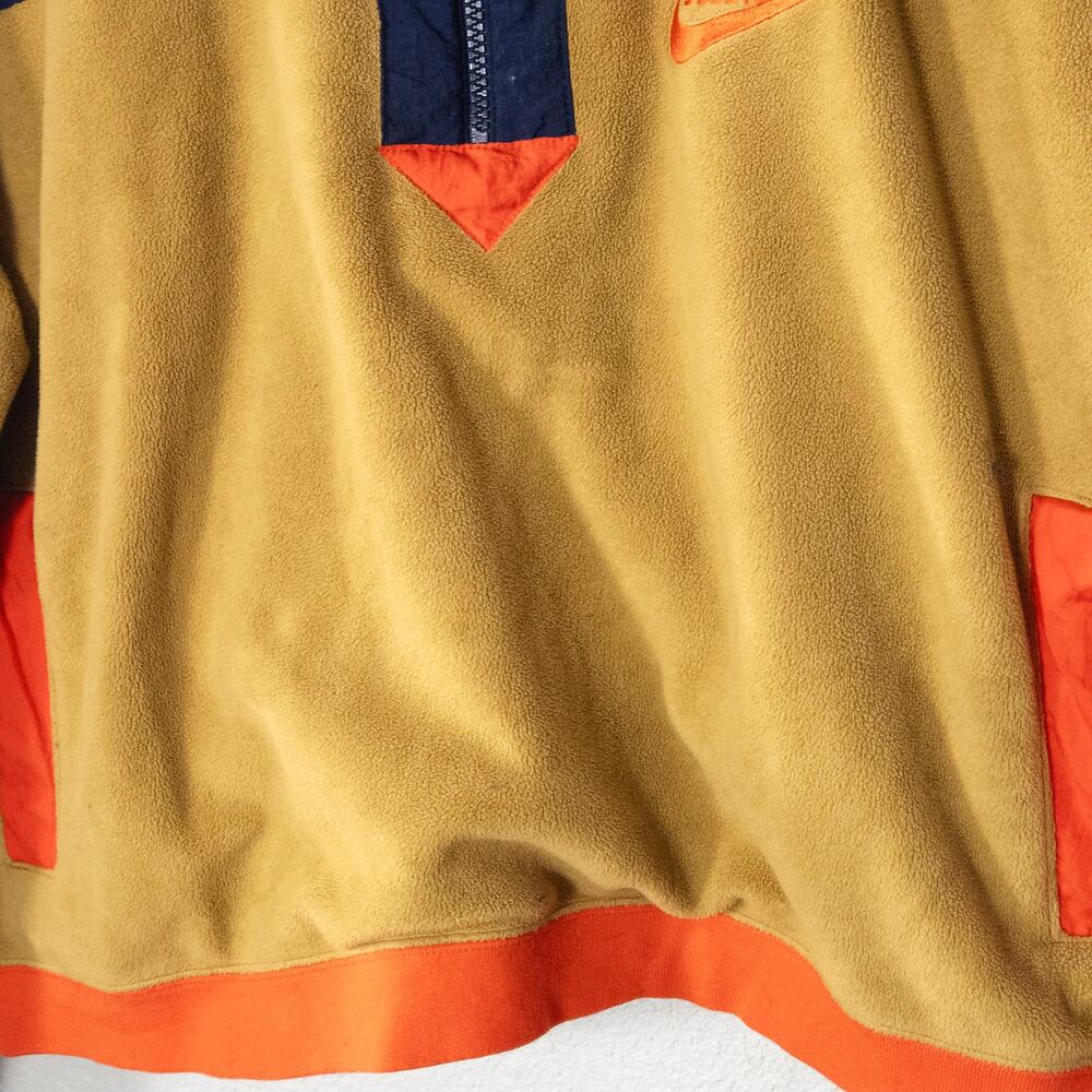 Nike Retro Colorblock Full Zip Jacket Tan Blue Women's Size XL Athleisure - Picture 5 of 8